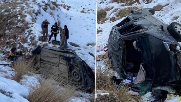 Erzurum'da feci kaza! Aynı aileden 2 kişi hayatını kaybetti, 2 kişi yaralı