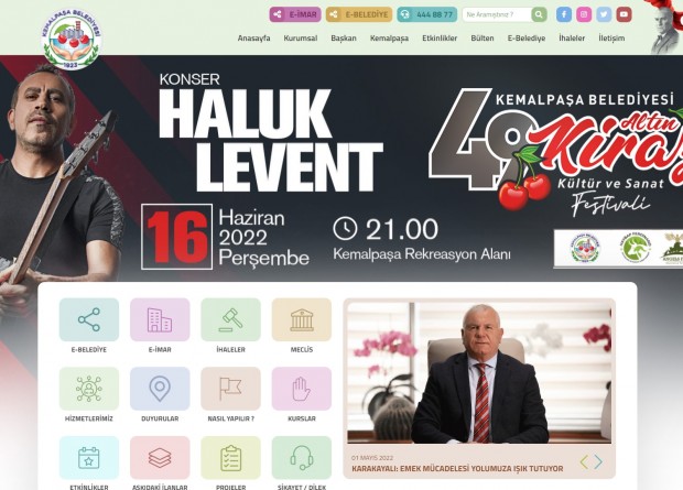 Kemalpaşa Belediyesi'nin web sitesi yenilendi
