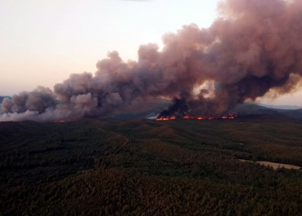 Marmaris’te orman yangını! 20 helikopter ve 14 uçak ile müdahale sürüyor: Bakanlar bölgede...