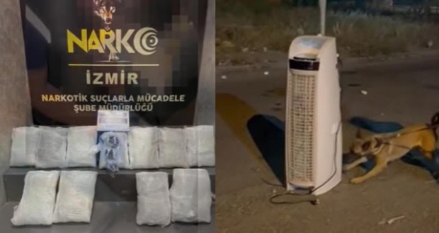 İzmir'de tırda 18 kilogram esrar ele geçirildi