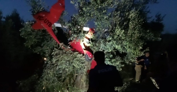 Bursa'da cayrokopter kazası... Pilot ve yolcu yara almadan kurtuldu