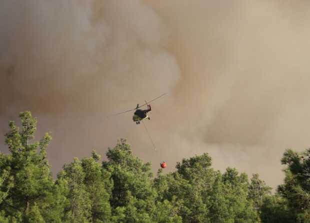 Denizli'de 19 saatlik orman yangını: 100 hektar alan zarar gördü