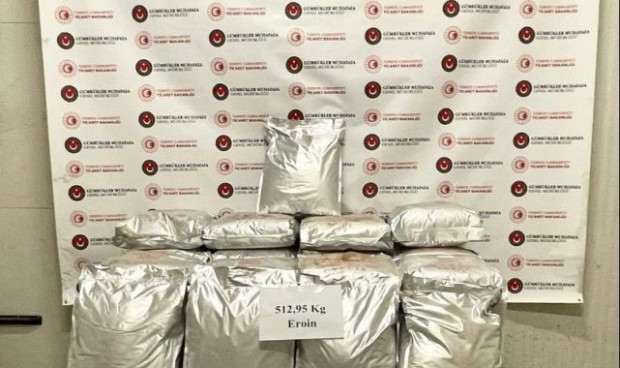 Esendere Gümrük Kapısı'nda operasyon: 513 kilogram eroin ele geçirildi