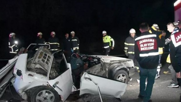 Tekirdağ'da feci kaza: 1 ölü, 3'ü ağır 5 yaralı