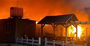 Tekirdağ'da çiftlikte yangın: 10 küçükbaş öldü, 10 ton buğday yandı